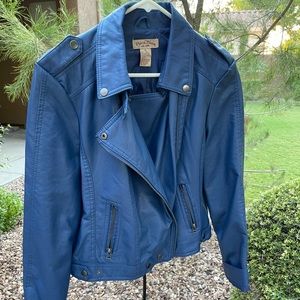 Jacket. New without tags. Never worn. Leather-like